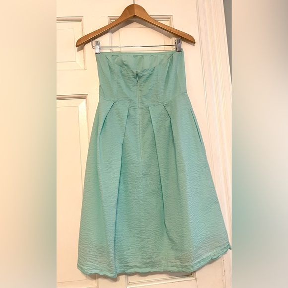 J. Crew Strapless Seersucker Dress 👗 Size 6 & Pockets! - Picture 2 of 15